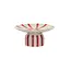 Red & White Stripe Pedestal
