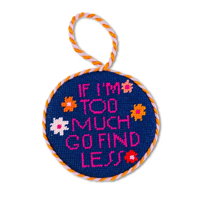 Go Find Less - Furbish Needlepoint Ornament