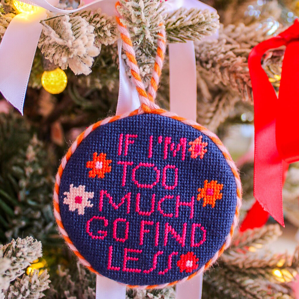 Go Find Less - Furbish Needlepoint Ornament