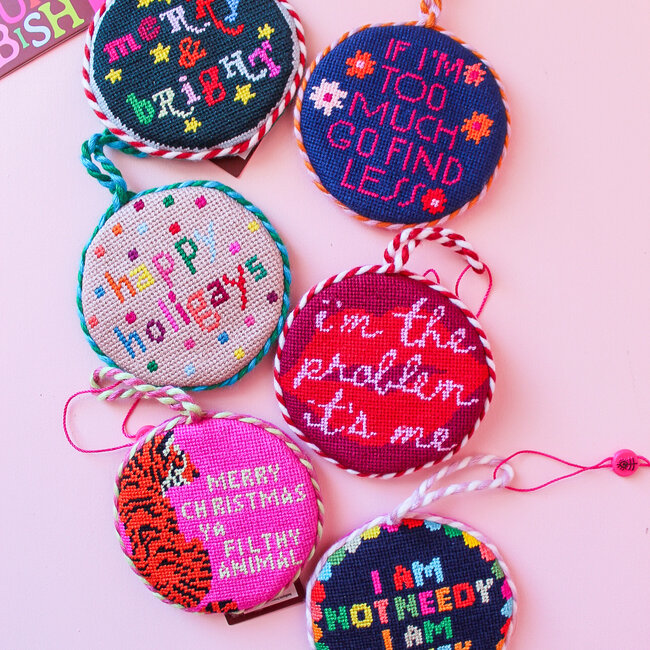 Not Needy - Furbish Needlepoint Ornament