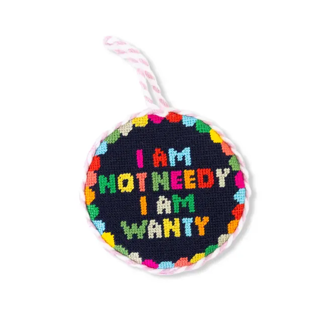 Not Needy - Furbish Needlepoint Ornament