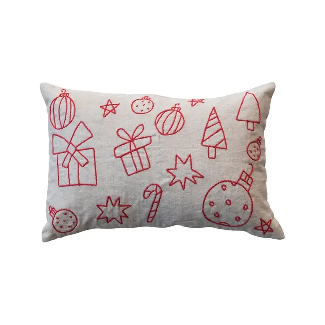 Holiday Icons Lumbar Pillow