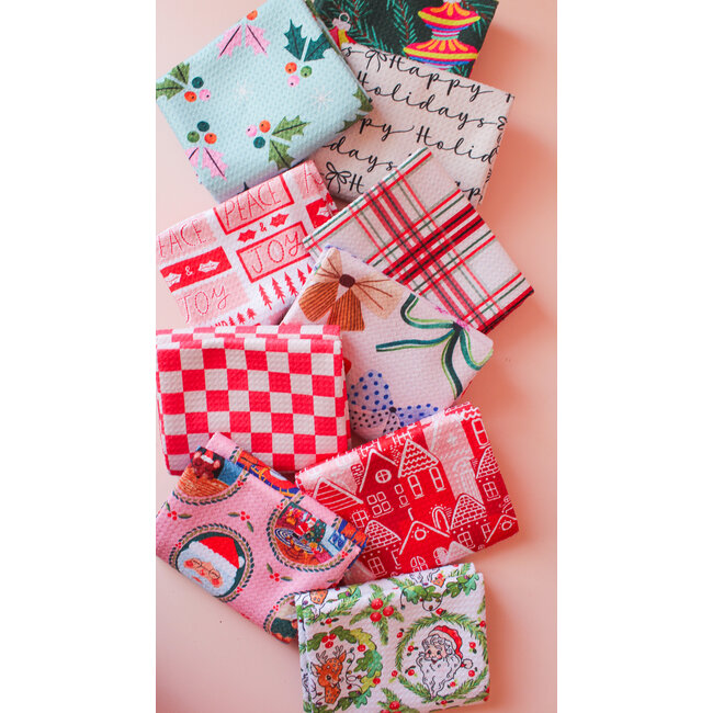 Holiday Checkers Geometry Towel