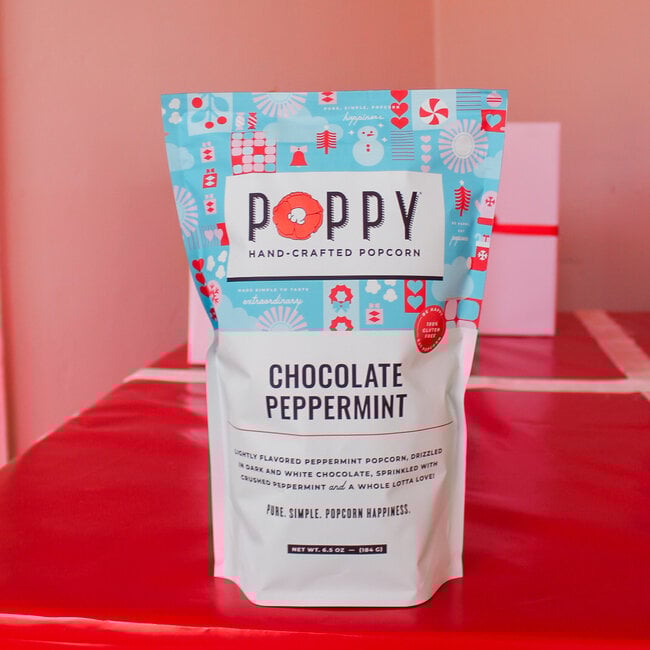 Chocolate Peppermint Popcorn Market Bag