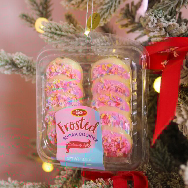 Deliciously Soft Sugar Cookies Pink Ornament