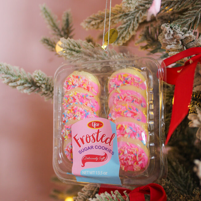 Deliciously Soft Sugar Cookies Pink Ornament
