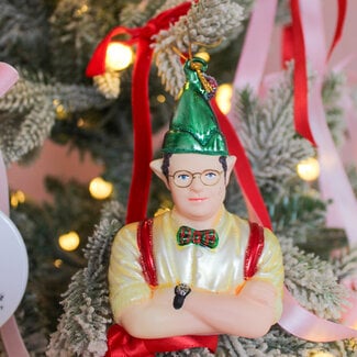 Dwight the Christmas Elf Ornament