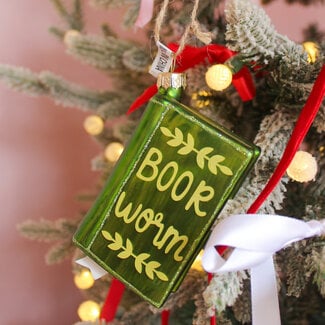 Book Worm Ornament