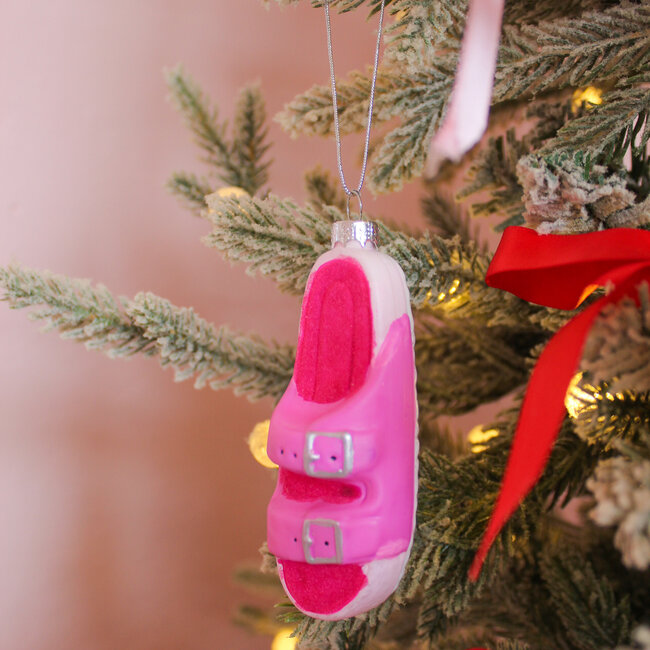 Hipster Sandal-Pink Ornament