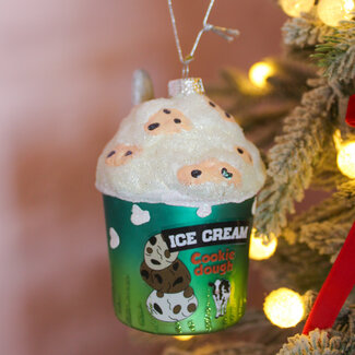 Chocolate Chip Cookie Dough Ice Cream Ornament