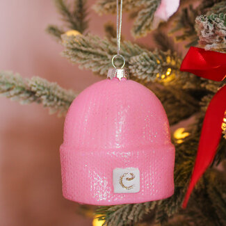 Hipster Beanie-Pink Ornament
