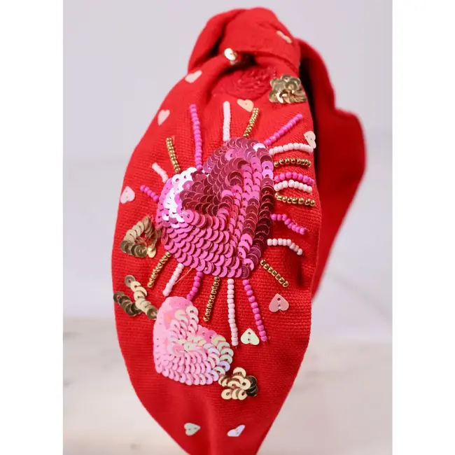 Bursting with Love Red Headband