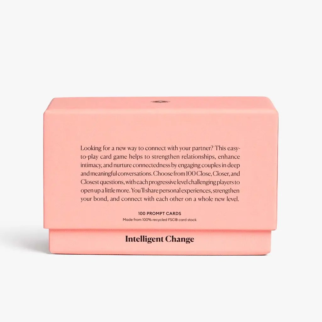 Intelligent Change Get Closer Couples Edition - Relationship Question Card Game