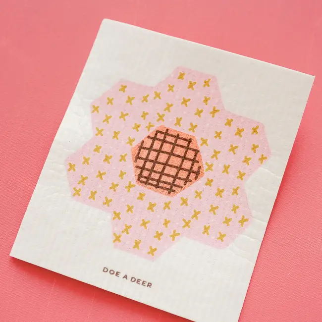 Quilt Block Swedish Dishcloth