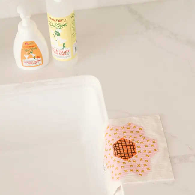 Quilt Block Swedish Dishcloth