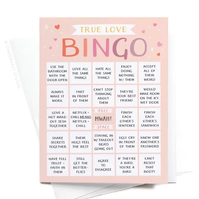 True Love Bingo Card