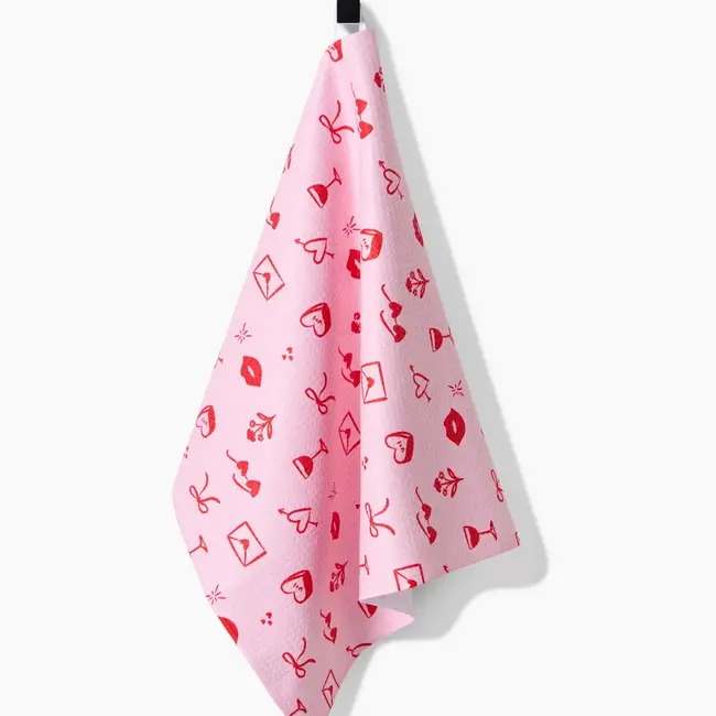 V-Day Doodles Geometry Towel