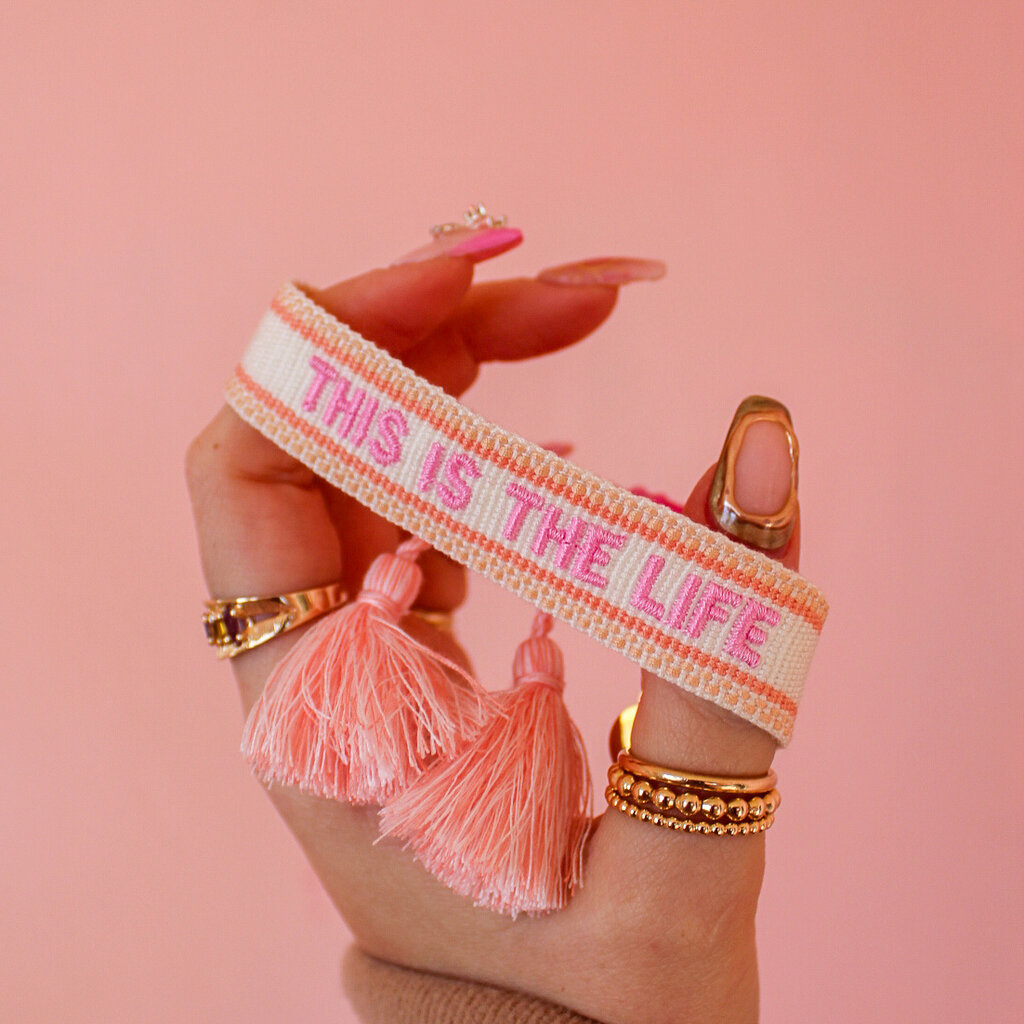 This is the Life Embroidered Bracelet