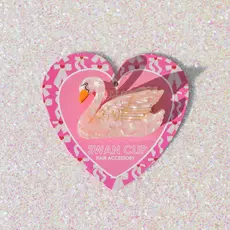 Packed Party Swan Claw Clip