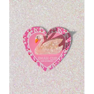 Packed Party Swan Claw Clip