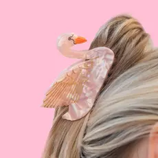 Packed Party Swan Claw Clip