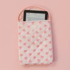 Pink Coquette Bows Quilted E-Reader Case