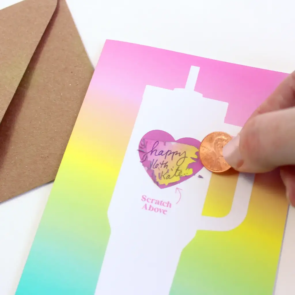 Inklings Scratch Off  Stanley Tumbler Card