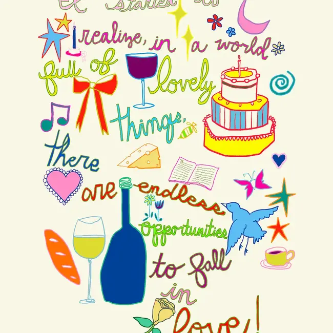 Lovely Things Print by Intuitive Creative