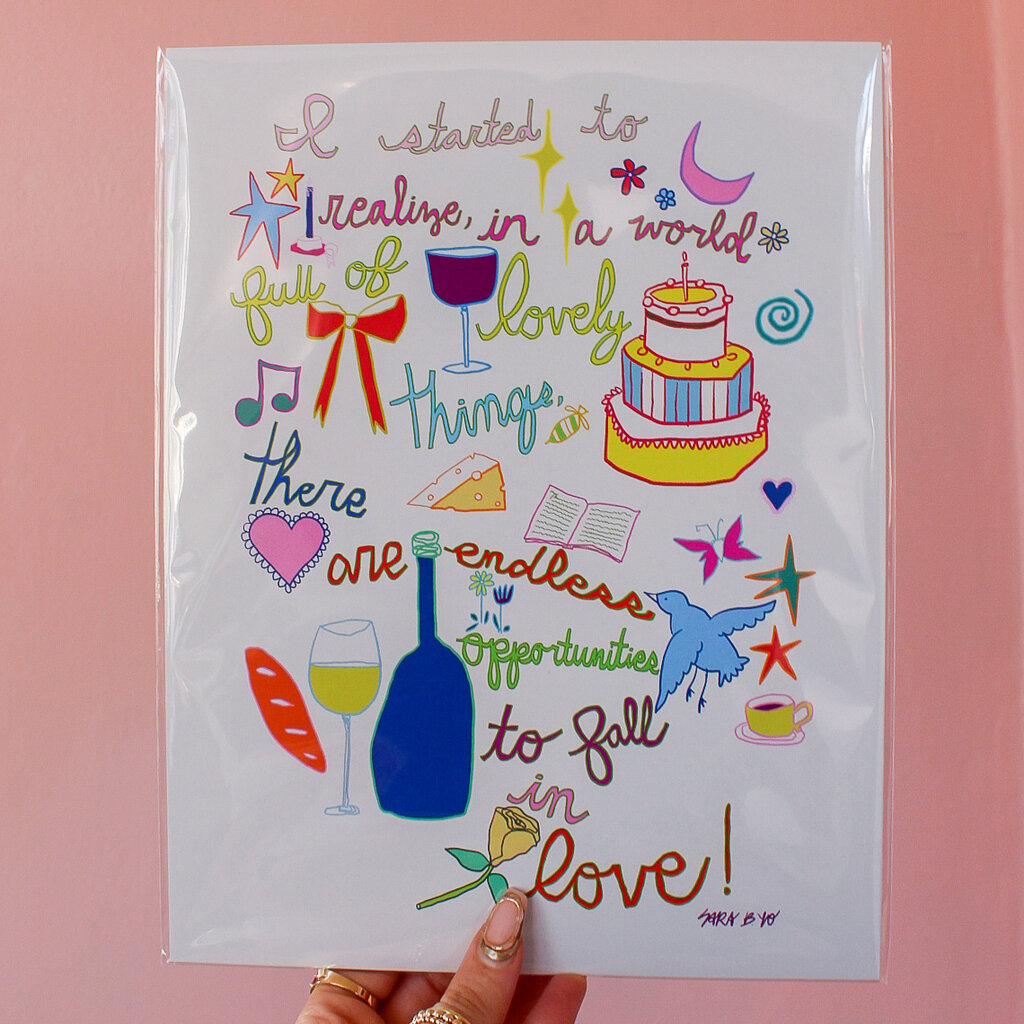 Lovely Things Print by Intuitive Creative