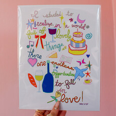 Lovely Things Print by Intuitive Creative