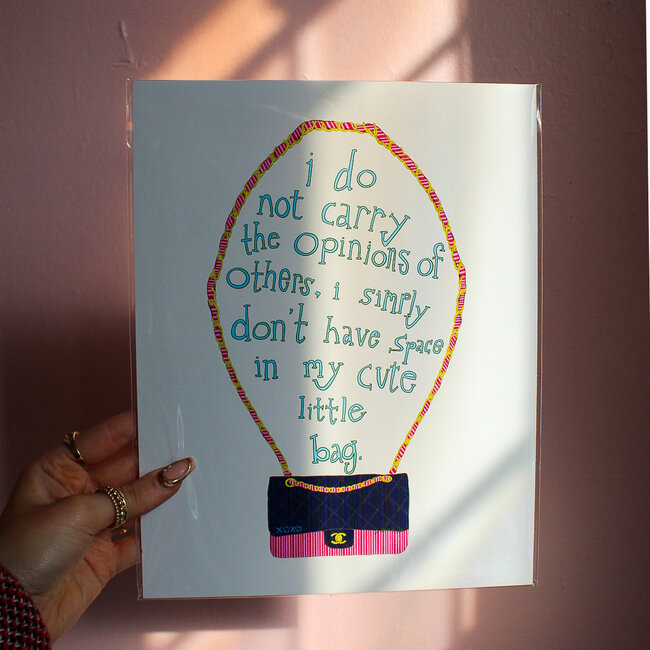 Cute Little Bag Print by Intuitive Creative