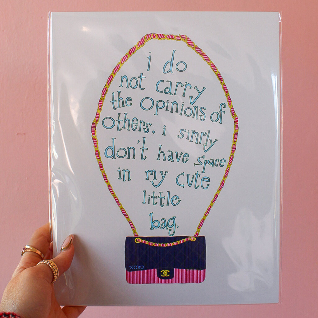 Cute Little Bag Print by Intuitive Creative