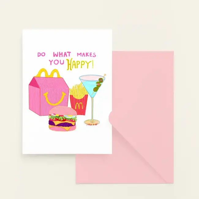 The Adult Happy Meal Card
