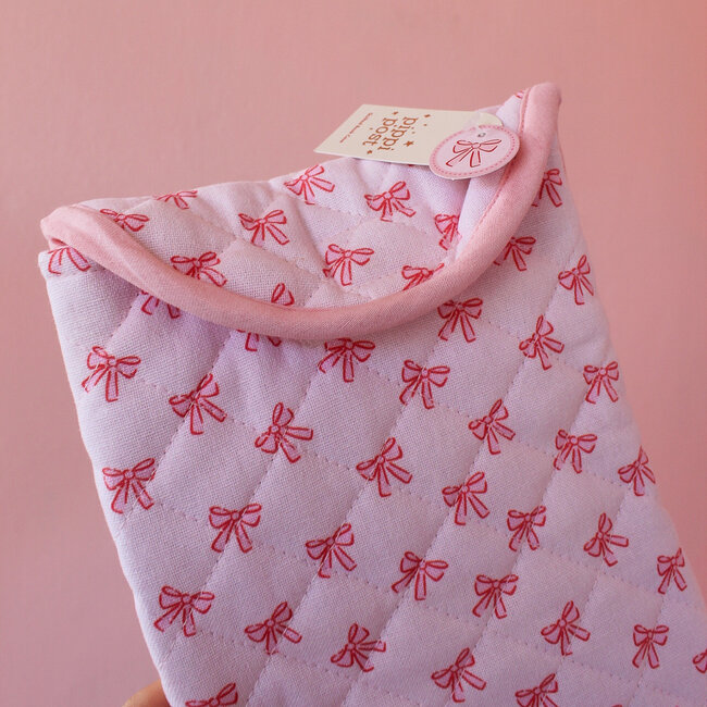 Pink Coquette Bows Quilted E-Reader Case