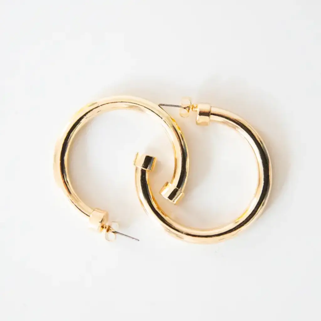 Gold Midi Hoo Hoops