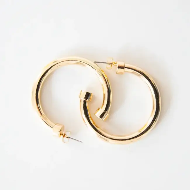Gold Midi Hoo Hoops