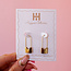 Safety Pin Huggie Earrings