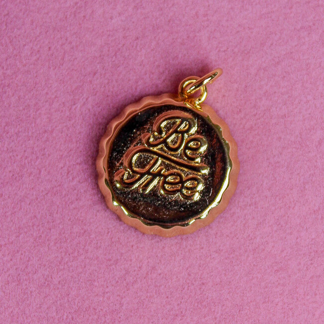 Be Free Bottle Cap Charm