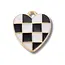 Heart Checkered Charm
