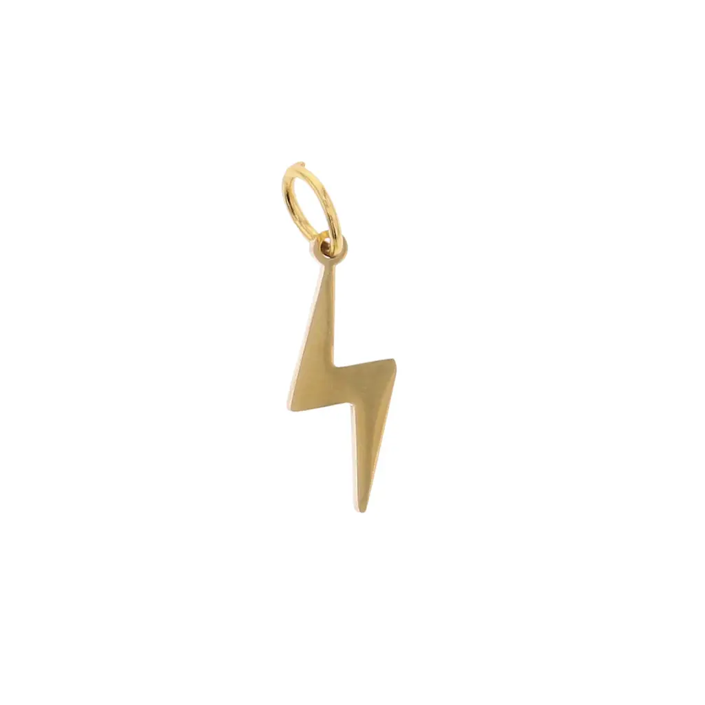 Charm Bar Cutout Lightening Bolt Charm