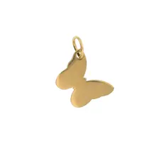 Charm Bar Cut Out Butterfly Charm