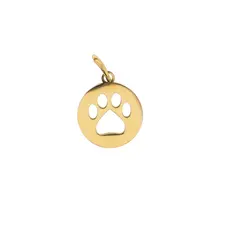 Charm Bar Cutout Pawprint Charm