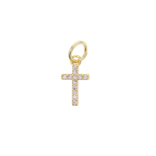 Rhinestone Cross Charm