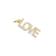 Charm Bar Rhinestone LOVE Charm