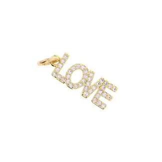 Charm Bar Rhinestone LOVE Charm