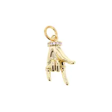 Charm Bar "I Love You" Hand Charm