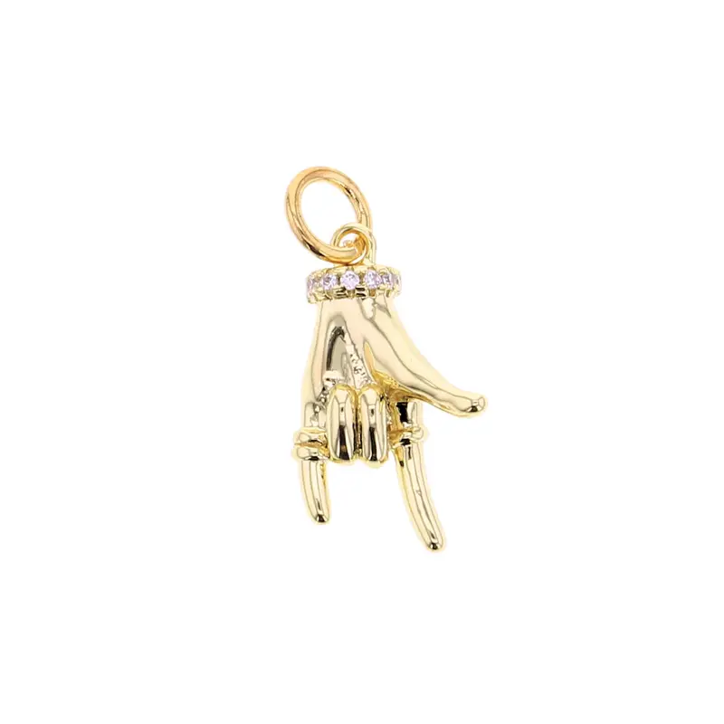 Charm Bar "I Love You" Hand Charm