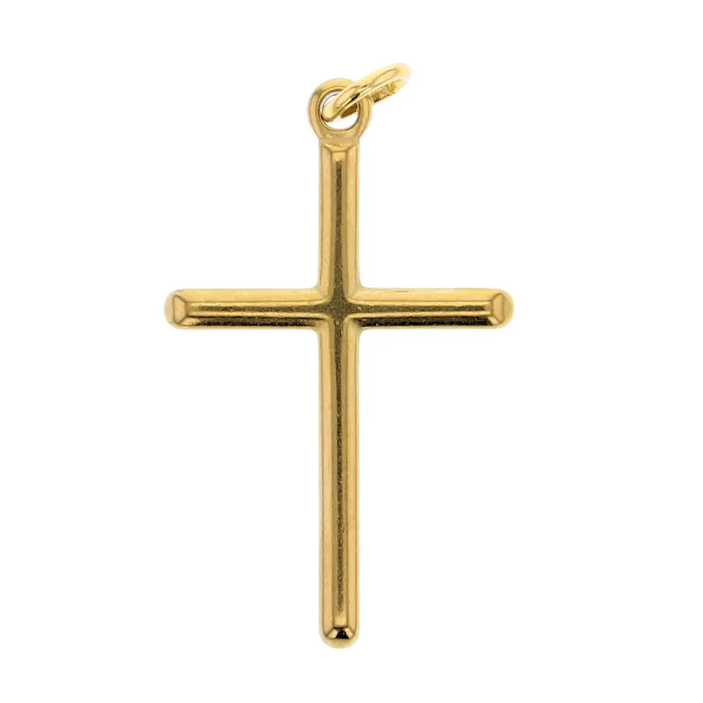 Charm Bar Large Simple Cross Charm