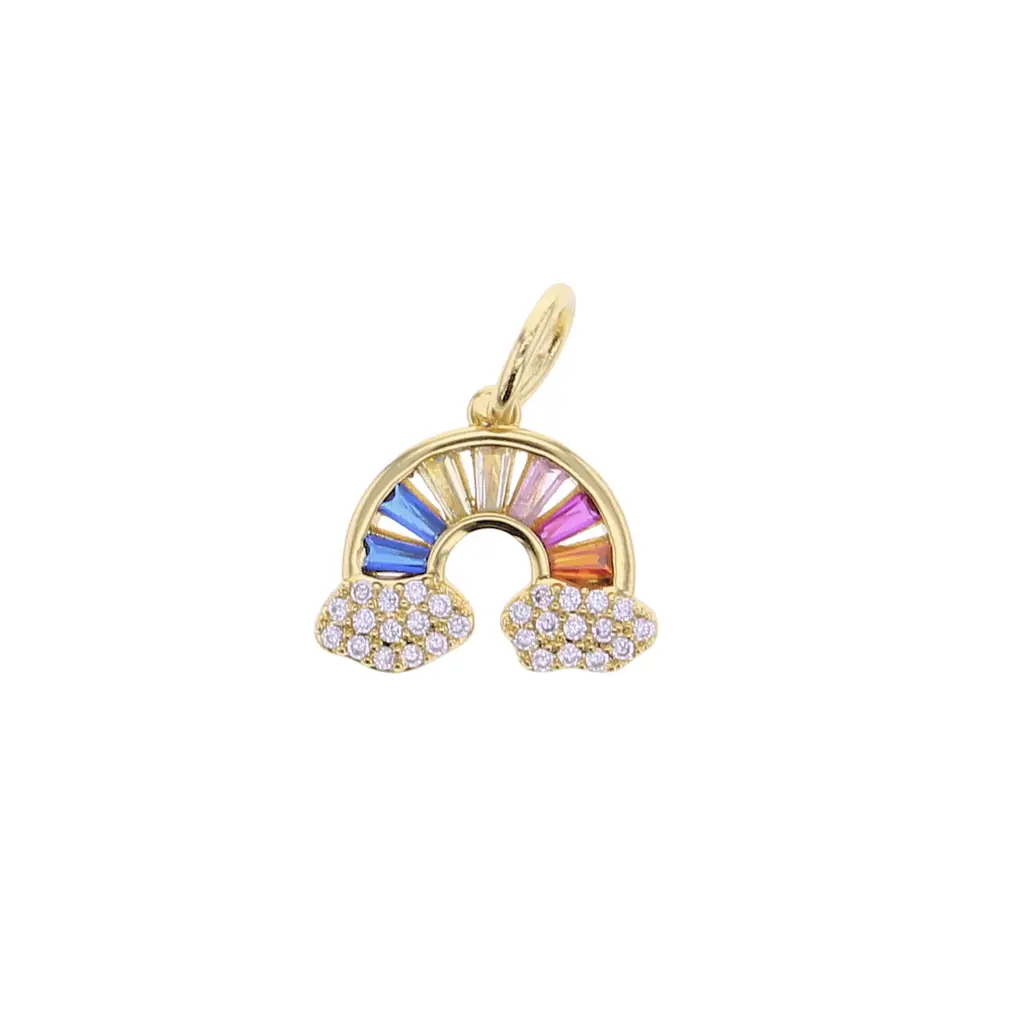 Charm Bar Rainbow Rhinestone Charm