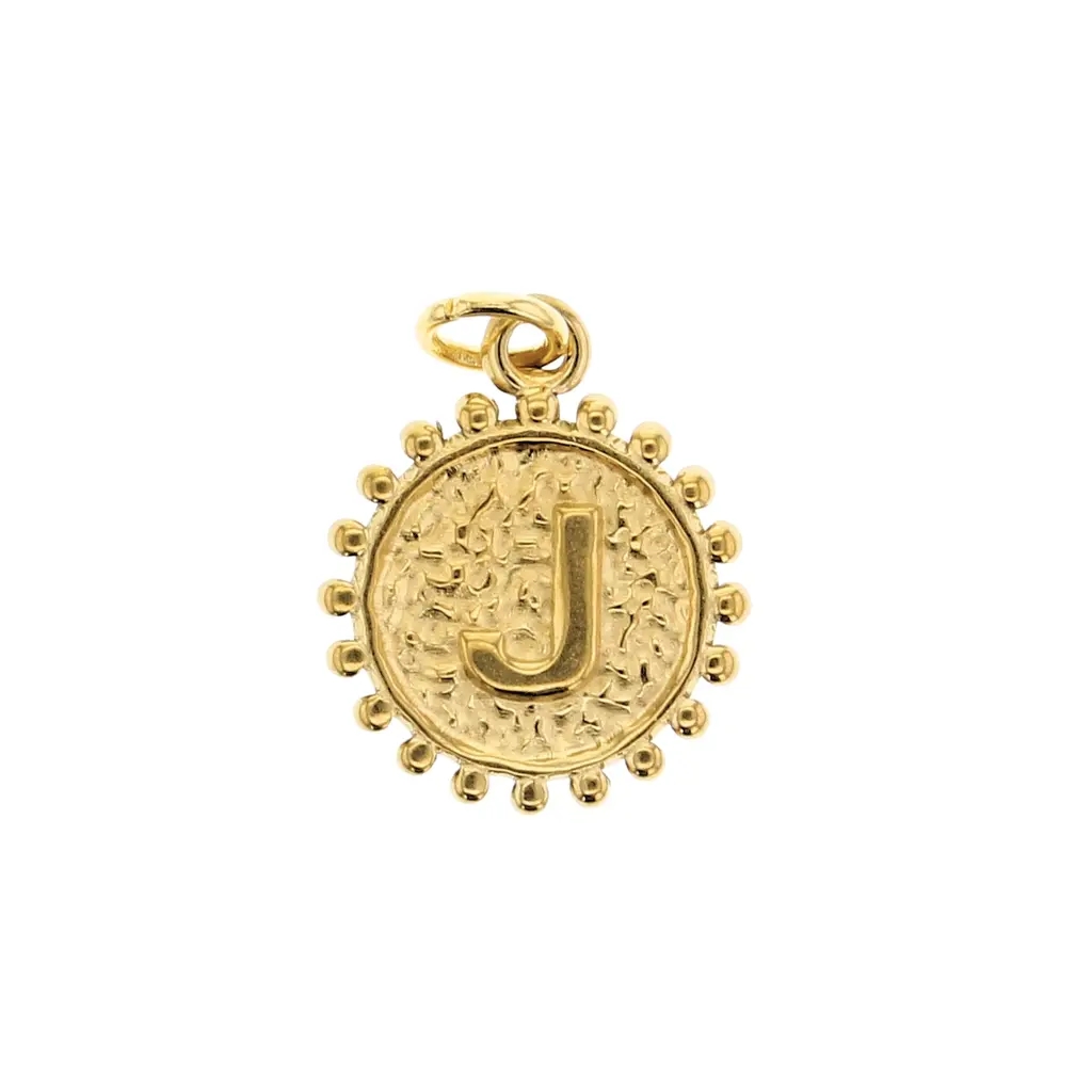 Charm Bar Milgrain Letter Charm